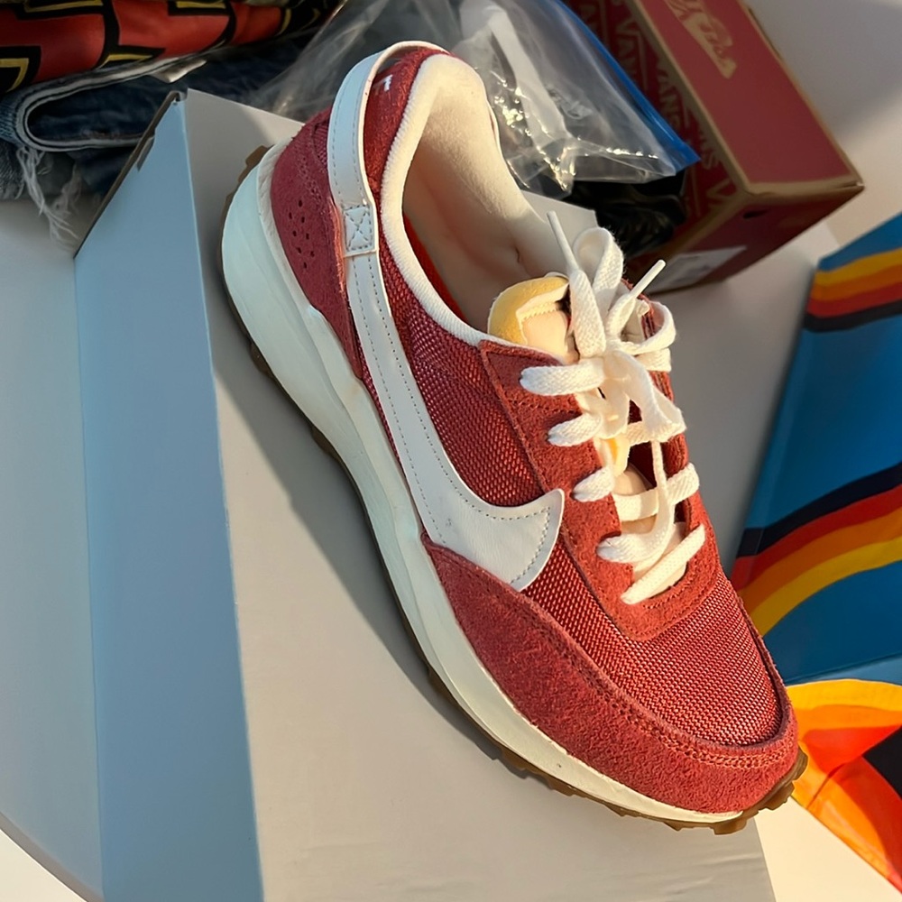 Red Nike sneakers